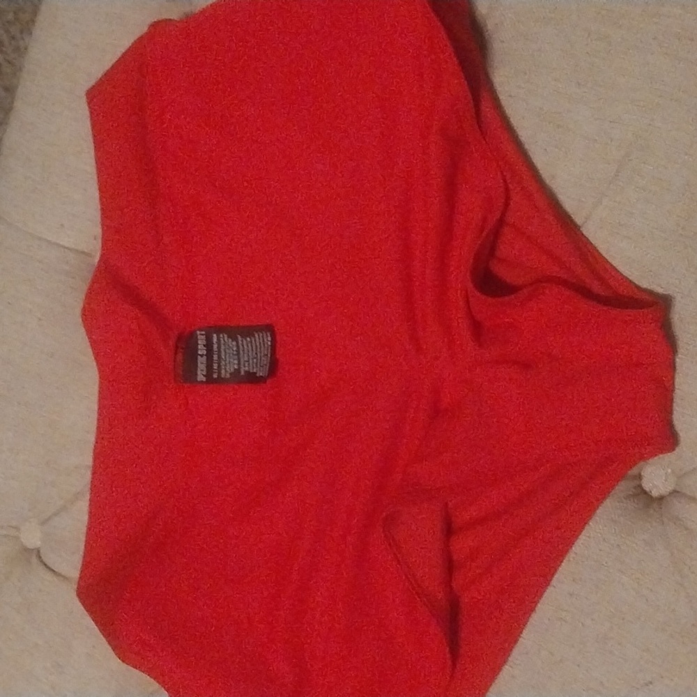PINK sport red boy shorts bathing suit bottom - Picture 5 of 8